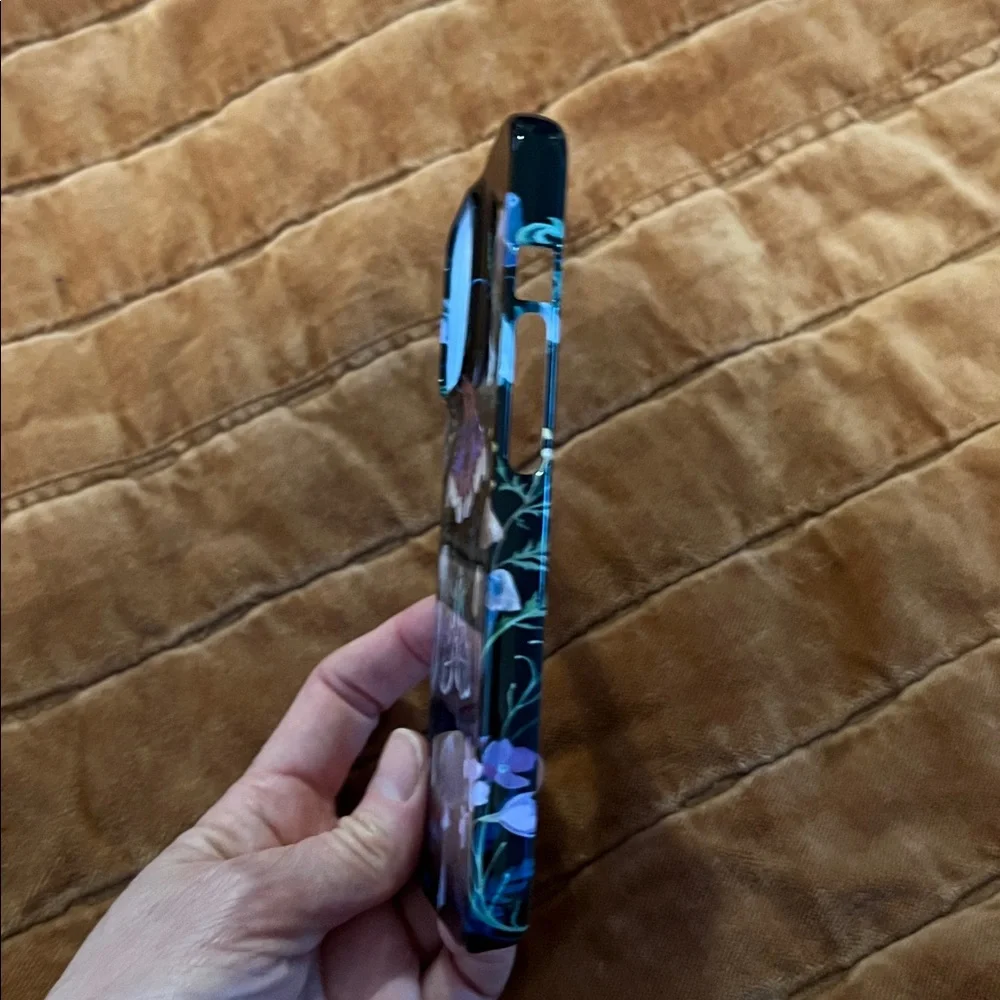 iPhone 16 pro case with Luna moths and mushrooms 🍄